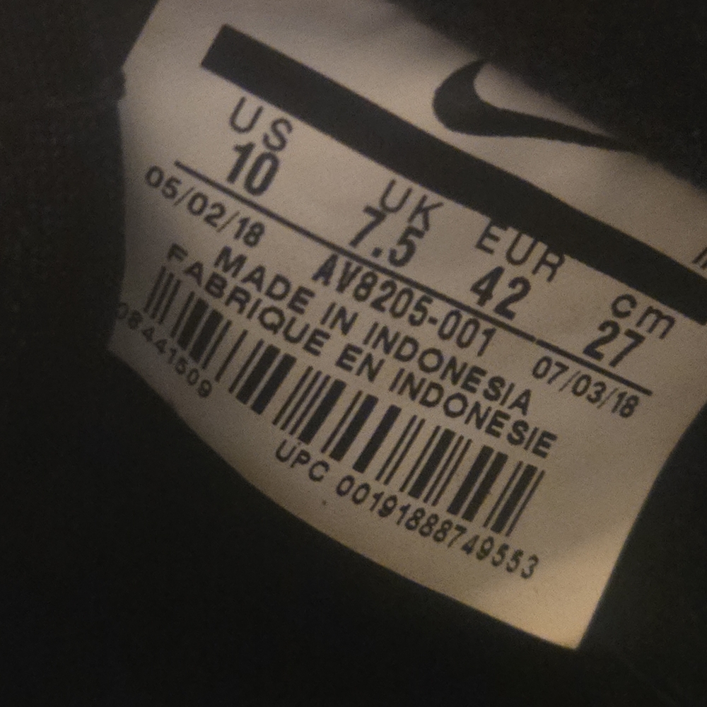 Nike Classic Cortez Black Velvet Embossed Royalty Print Women's Size 10 - Picture 7 of 8